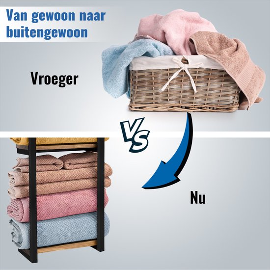 SV Living Porte-serviettes - Porte-serviettes - Pour la salle de bain et la cuisine - 77*28*14cm