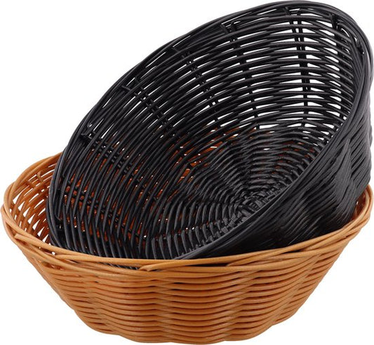 alpina Paniers à pain - 2 pièces - Panier en osier - Brun et noir
