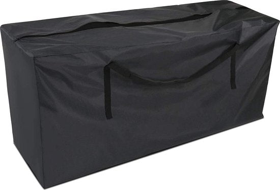 Sac de rangement pour coussins de jardin - Noir - 173 x 76 x 51 cm - Sac de rangement pour coussins de meubles de jardin - Sac de rangement pour coussins de chaises de jardin - Sac de rangement pour coussins d'ensembles de jardin