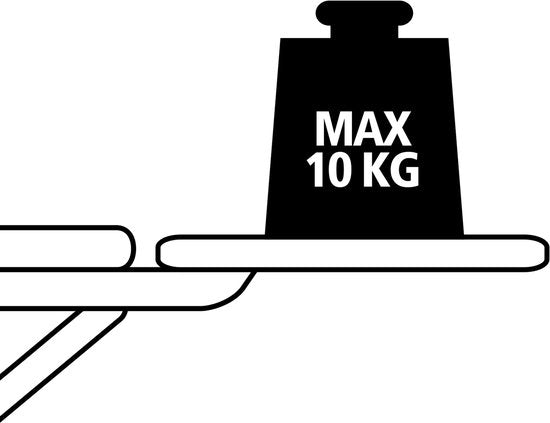 Brabantia Table à repasser B - pour générateur de vapeur - 124 x 38 cm - Calm Rustle