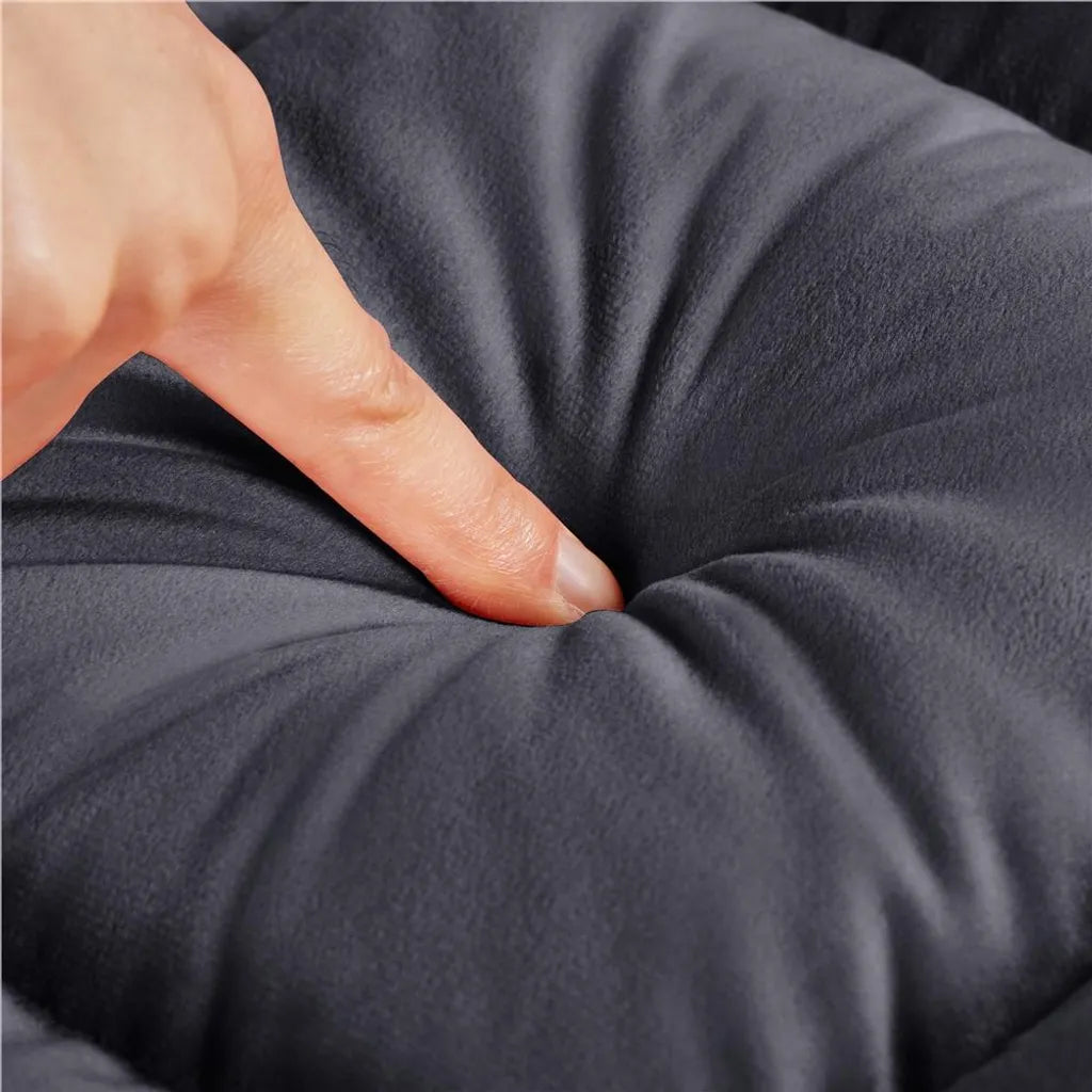 Fauteuil de sol réglable Yaheetech 111,5 x 53 cm - Gris - Fauteuil de gaming et de détente pliable à 14 positions