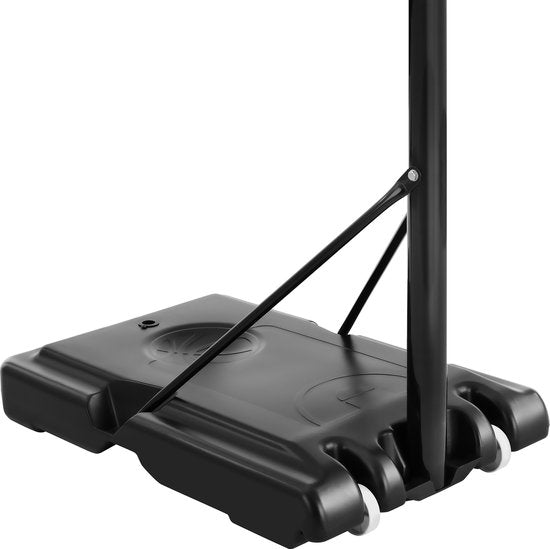 tectake® - Support de basket-ball 230-305cm anneau de basket-ball système de basket-ball avec roues - incl. ballon et pompe