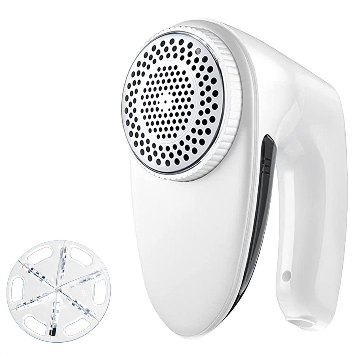Auronic Electric Lint Remover - Sans fil - 2 accessoires supplémentaires - Blanc