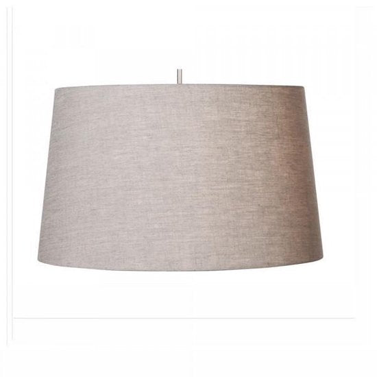 Steinhauer - Abat-jour K1001R - Ø45 cm - Gris lin - Forme cylindrique - Raccord E27 - Design intemporel - Convient aux lampadaires et aux suspensions