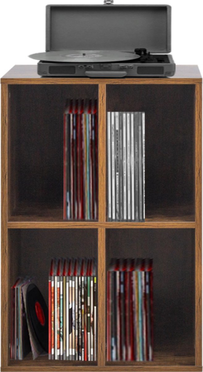VDD Vinyl Wish - Étui à disques - Marron - 74.5x37x44.5