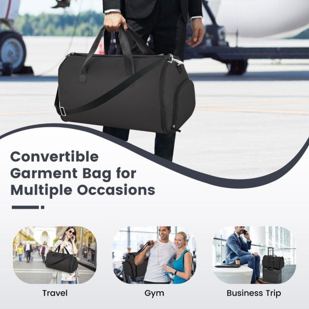 Bagage à main et sac à vêtements 2-In-1 - Coast - 50 Litres - Waterproof PU - Noir