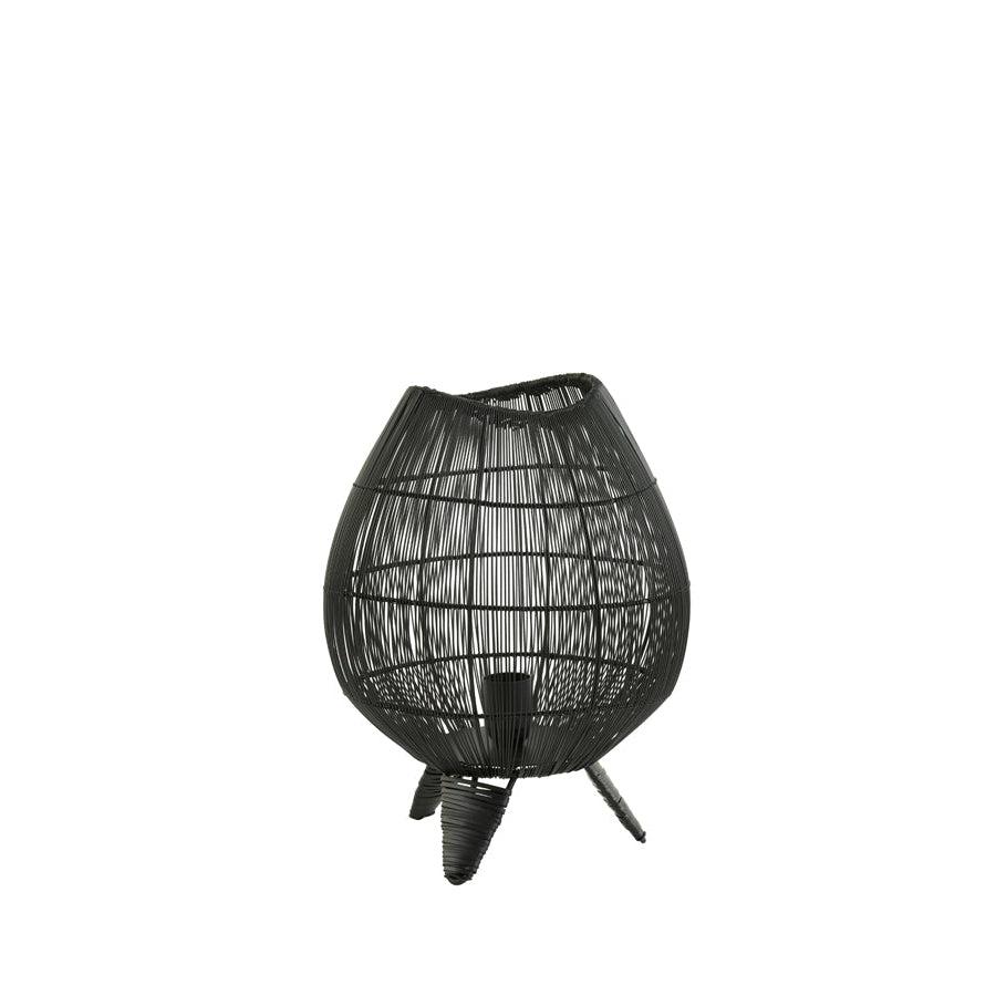 Light & Living - Lampe à poser YUMI - Ø28 cm - Noir