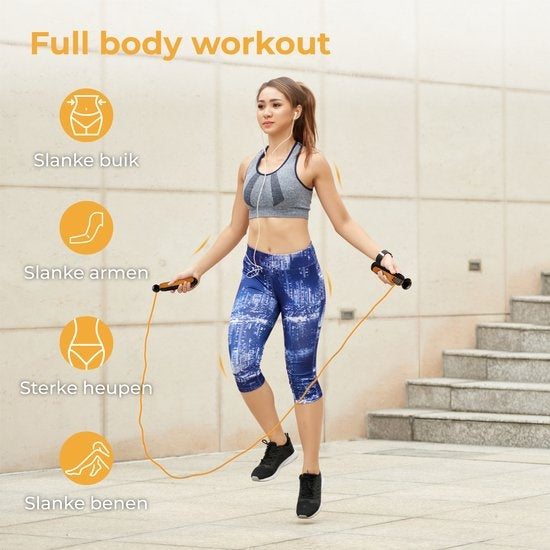 Nuvance - Corde à sauter sportive professionnelle avec compteur numérique - pour adultes et enfants - réglable - Corde à sauter - Speedrope