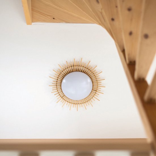 Plafonnier LED Ø 50 cm Liberty Bell - Lampe en bambou -