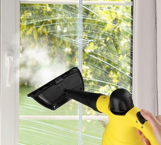 alpina Steam Cleaner - Nettoyeur vapeur portatif - compact et portable - tue les bactéries - avec 10 accessoires - 1050 Watts