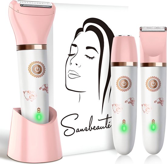 Sansbeauté® 3-in-1 rasoir de femme - électrique - tondeuse - rechargeable par USB