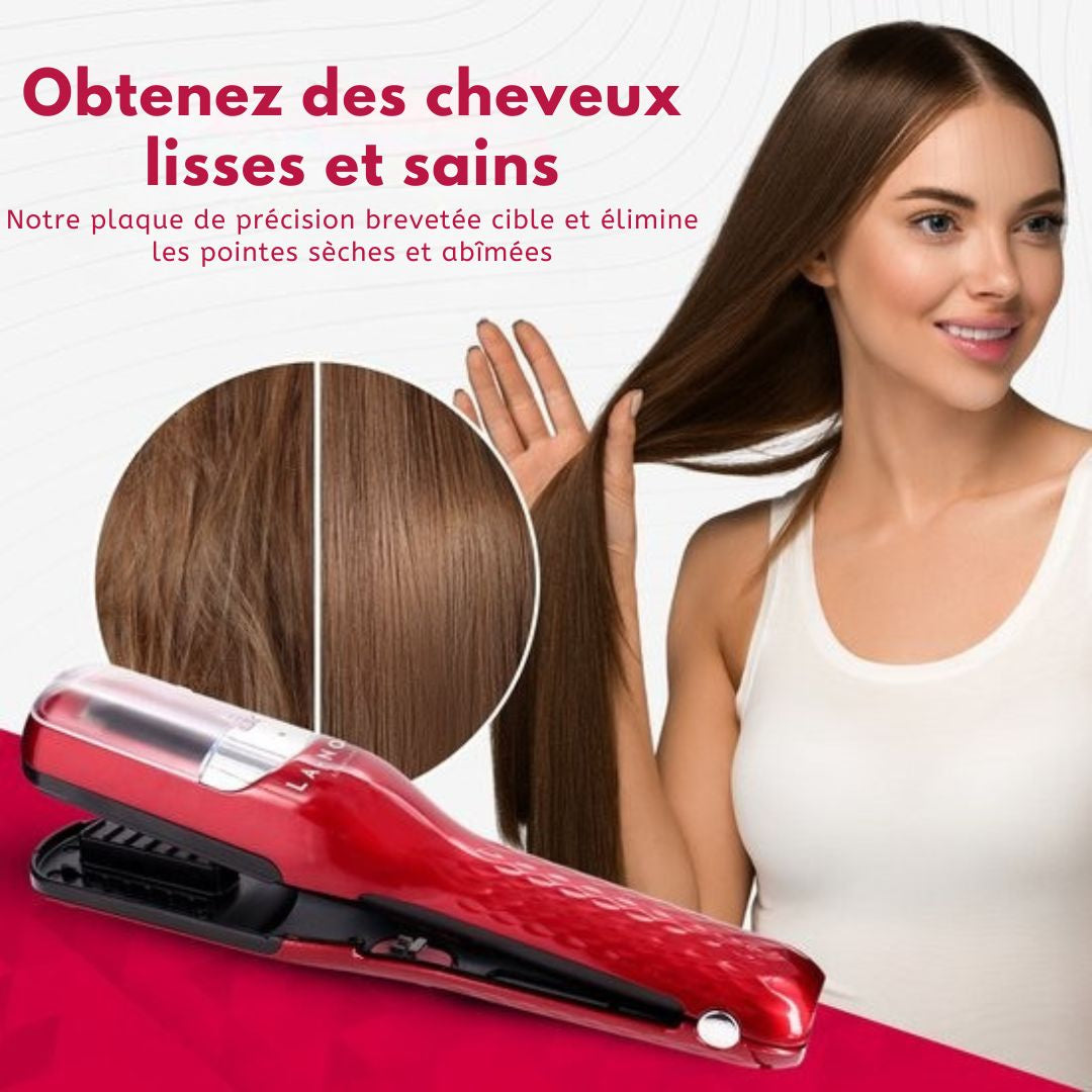 Tondeuse pour pointes fourchues - La Nou® - Incl. accessoires - Rouge