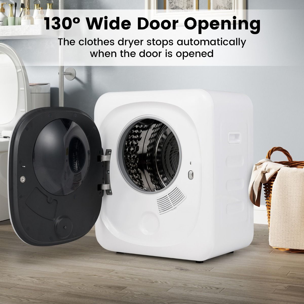 Mini-sèche-linge Coast - 5 programmes - protection contre la surchauffe - filtration multiple - blanc 48 x 40 x 56 cm