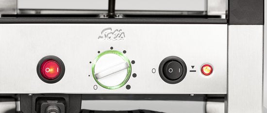Solis Raclette & Pizza Grill - Gourmet Set 4 Persons - Raclette Gourmet Set - Gril de table avec 4 fonctions différentes