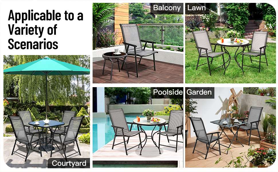 Lot de 2 chaises pliantes Coast pour le camping, gris