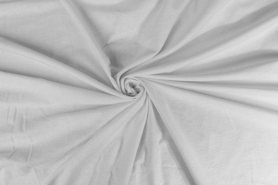 Drap-housse DoubleDry en flanelle 100 % coton doux - Double 180 x 200 cm - Élastique sur tout le pourtour - Blanc
