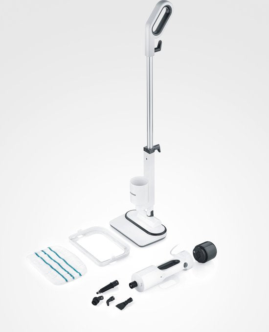 Severin SC 7142 - Nettoyeur vapeur 2 en 1 avec accessoires multifonctions - Cordon d'alimentation de 7 mètres