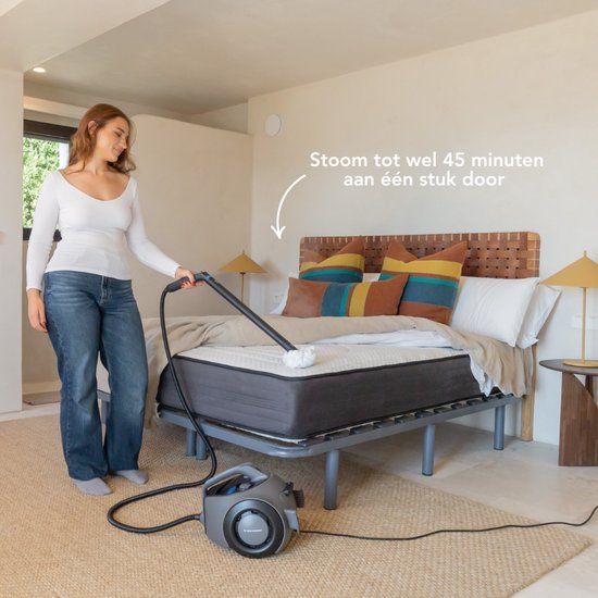 Techweise TS2 Nettoyeur vapeur - 100+ surfaces - 50 minutes de vapeur - 4 bar - Machine à nettoyer - Nettoyeur vapeur sol