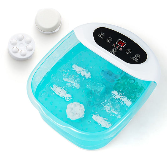 Coast Bain de pieds électrique avec fonction massage - 500W - 33 x 39 x 18 cm - Bleu