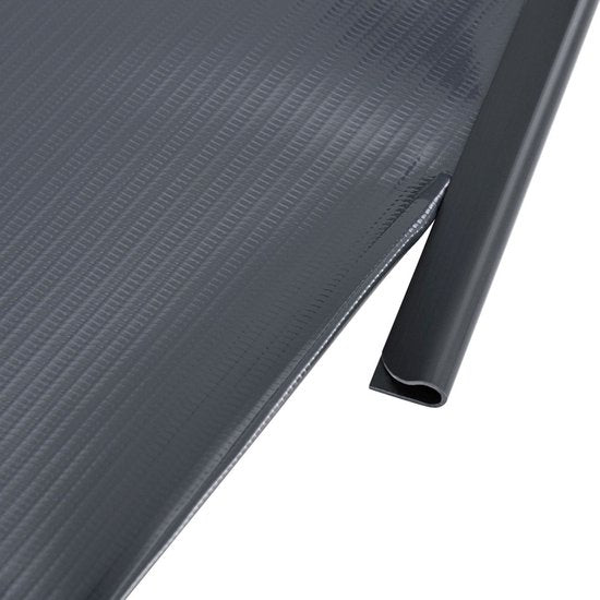 Bandes d'intimité en PVC - 3 pièces - 35 mètres - Anthracite - Clips de fixation inclus