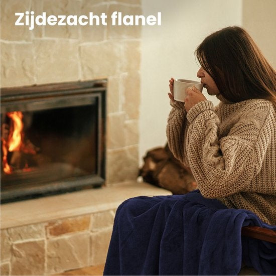 Couverture électrique Auronic - Couverture chauffante - 9 niveaux de chaleur - 1 personne - 160x120cm - Bleu