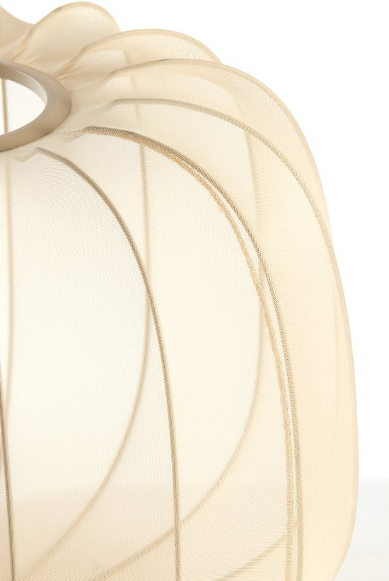 Light & Living - abat-jour - Plumeria - beige - tissu - Ø 50 cm - E27 - 2981627