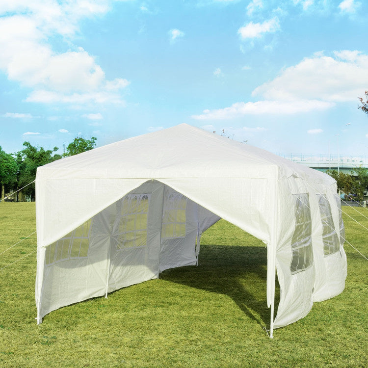 Coast Pavillon de jardin 3x9m Tente de fête Tente de jardin Protection UV blanc