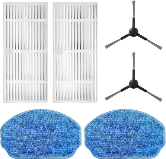 Pièces détachées Ecopulse - 2 x serpillière - 2 x brosse - 2 x filtres - Robot aspirateur - Skoov