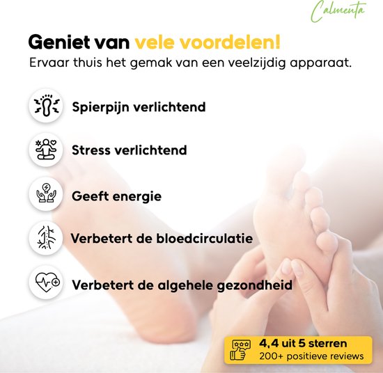 CALMENTA® - Appareil de circulation sanguine - Pour les jambes, les pieds et le dos - Appareil de massage des pieds Circulation sanguine - Leg trainer - Plaque vibrante - Appareil de massage - Neuropathie - Appareil de circulation sanguine