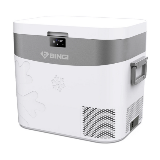 Mini-réfrigérateur de voiture Bingi 22 L - Compresseur - 12 V/24 V/230 V - de -18 °C à 15 °C