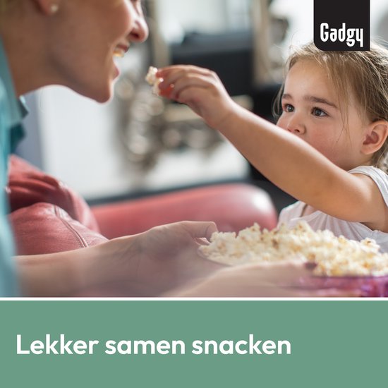 Gadgy Popcorn Machine - Hetelucht Popcornmaker - 1100 watt - met Maatschep - Popcornmakers kinderfeestje