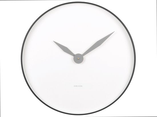 Horloge murale Karlsson Albatross - Noir - Ø50cm - Horloge murale moderne