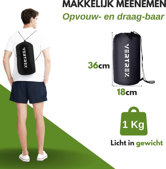Sac de couchage momie Vertrex Tri-Season Adventure - Sacs de couchage adultes - Camping - Noir