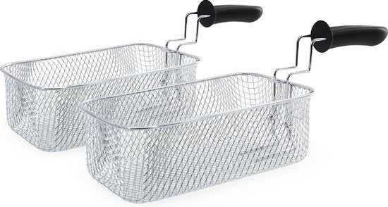 Tomado TDF6001B - Friteuse double - 2 x 3 litres - zone froide - noir