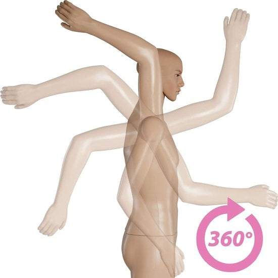 tectake® - mannequin mannequin modèle "gentlemen" - démontable - 402662