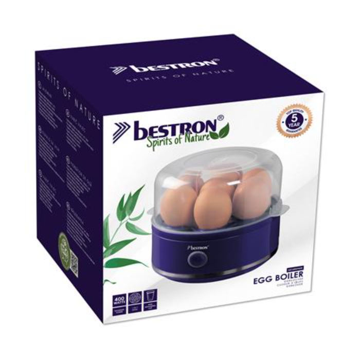 Cuiseur à œufs Bestron AEC600SPNDB - 7 œufs - 400 W - Minuterie - Noir
