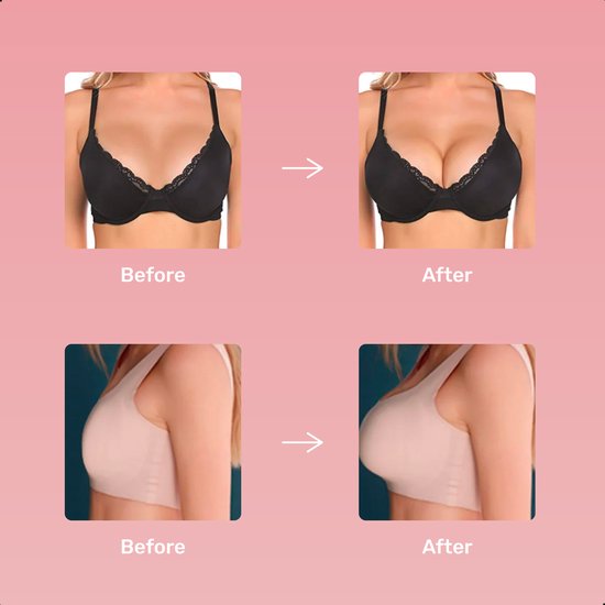 Soft & Silky Push up - Couvre-mamelons - Coussinets de soutien-gorge - Coussinets pour dames - Respirant - Imperméable - Adhésif - Téton - Autocollant - Autocollant - Boob Tape