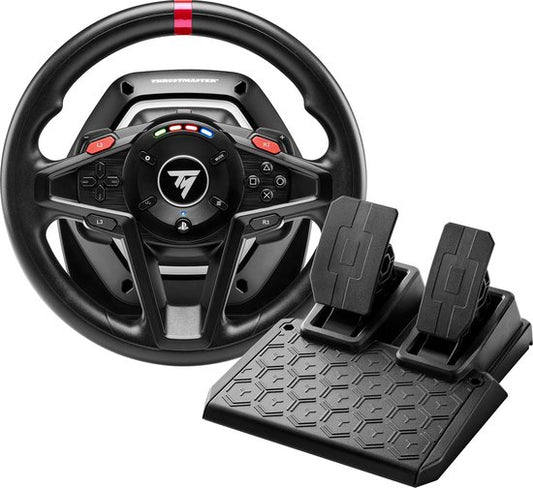 Thrustmaster T128-P - Volant et pédales de course - Force Feedback et palettes magnétiques - Pour PS5/PS4/PC - Compatible avec Forza Horizon 6 (PC)