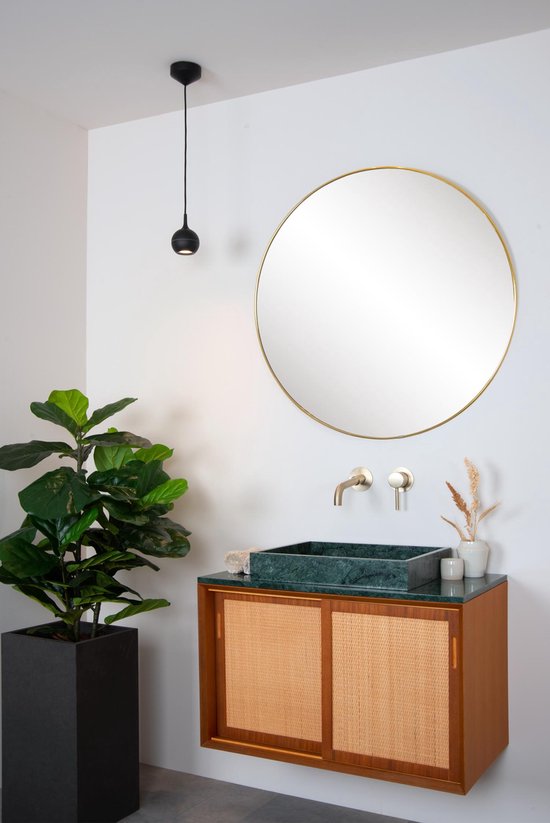 Lucide FAVORI - Suspension de salle de bains - 1xGU10 - IP44 - Noir