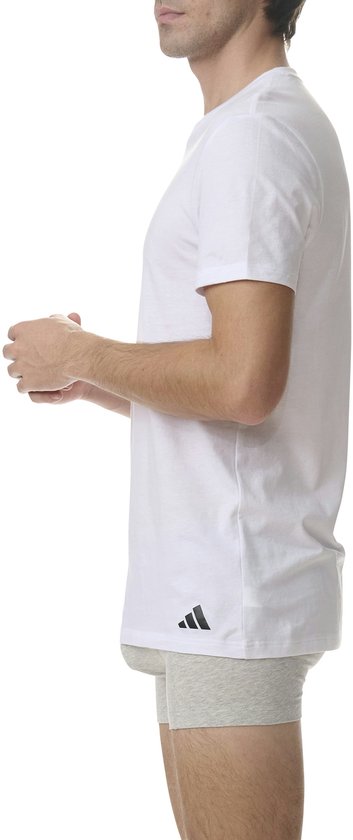 T-shirt à col rond adidas Sportswear, lot de 3 - Active Core Cotton - Sous-vêtements pour hommes - 3 x blanc