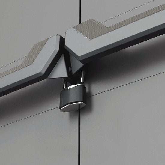 Keter Più Meuble de rangement - 1 étagère - 39x68x83cm - Gris foncé/noir
