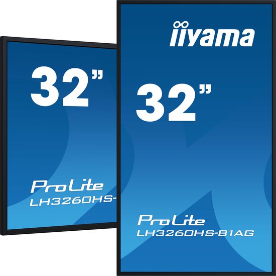 Iiyama ProLite LH3260HS-B1AG - Écran d'affichage dynamique - 32 pouces - ELED VA - 1920 x 1080 - 8 ms - 500 cd/m² - 4000:1 - Wi-Fi - noir