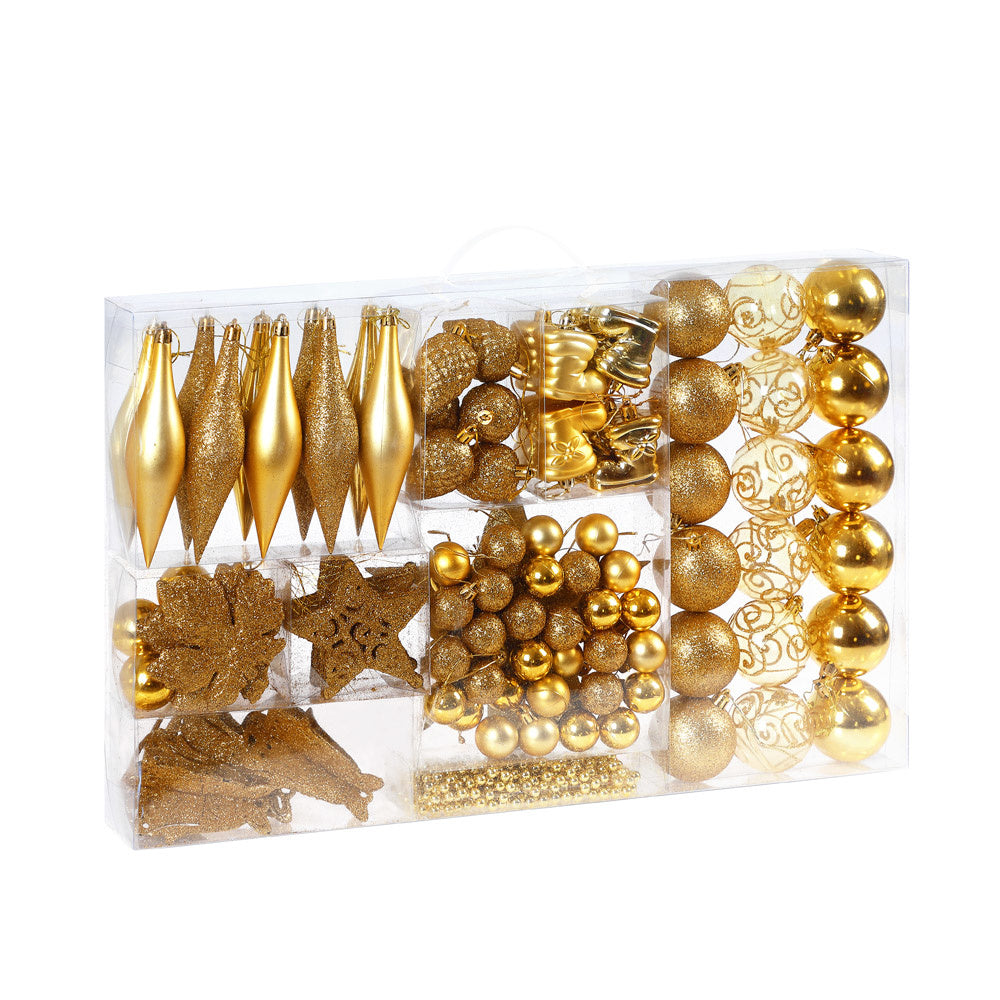 Boules de Noël Casaria or 102 pièces.