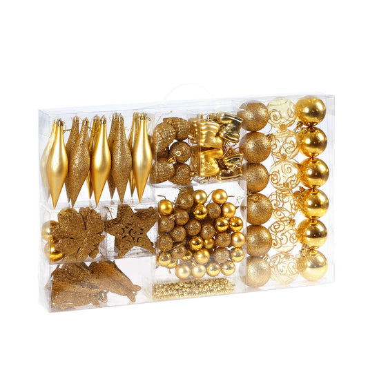 Boules de Noël Casaria or 102 pièces.