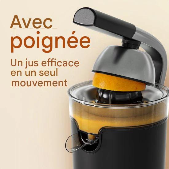 KitchenBrothers Presse-agrumes - Compact - Avec bec et levier de pression - 0.35L - Noir