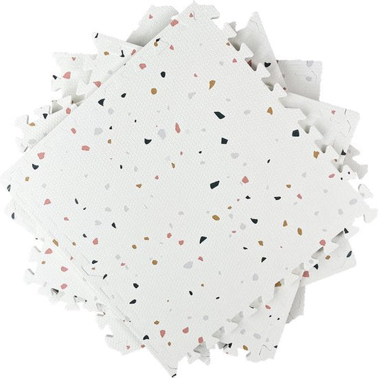 NilaFee™ - Tapis de jeu de luxe - Mousse - Bébé - Tapis de jeu - Tapis d'éveil - 180 x 120 x 1,5 cm - Tapis puzzle - Sac de rangement - Blanc classique