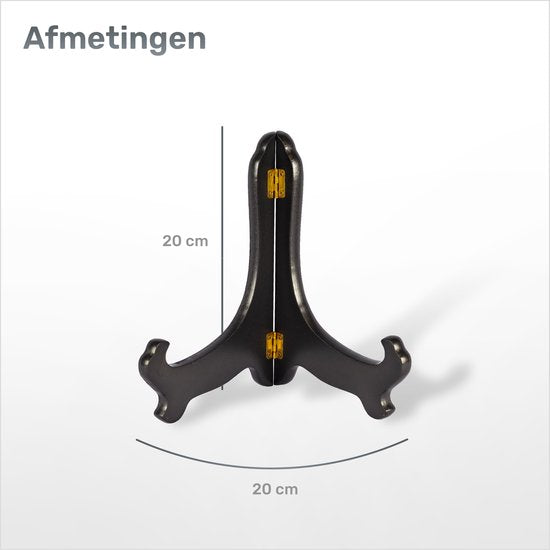 Luft Présentoir à assiettes en bois - Assiettes jusqu'à 27 cm de haut - Design élégant - Présentoir à assiettes - Porte-assiettes - Pour assiettes décoratives - Présentoir à livres - Porte-assiettes - Porte-assiettes