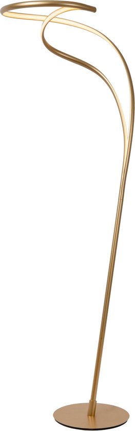 Lucide SARDANA - Lampadaire - Ø 44 cm - LED à intensité variable - 1x28 W 2700 K - Or mat / Laiton