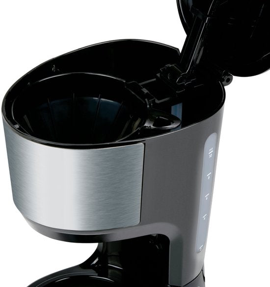 Cafetière Alpina à filtre 750 W - Cafetière avec filtre réutilisable - Cafetière avec carafe en verre de 1,25 L - 10 tasses de café à la fois - Cafetière anti-gouttes