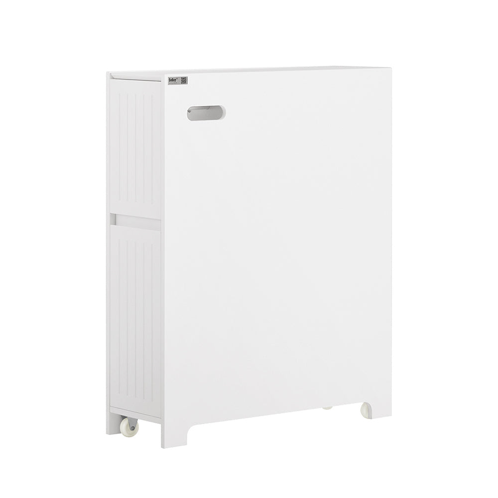 SoBuy Armoire de toilette avec 2 tiroirs - 60 x 20 x 75 cm - Blanc